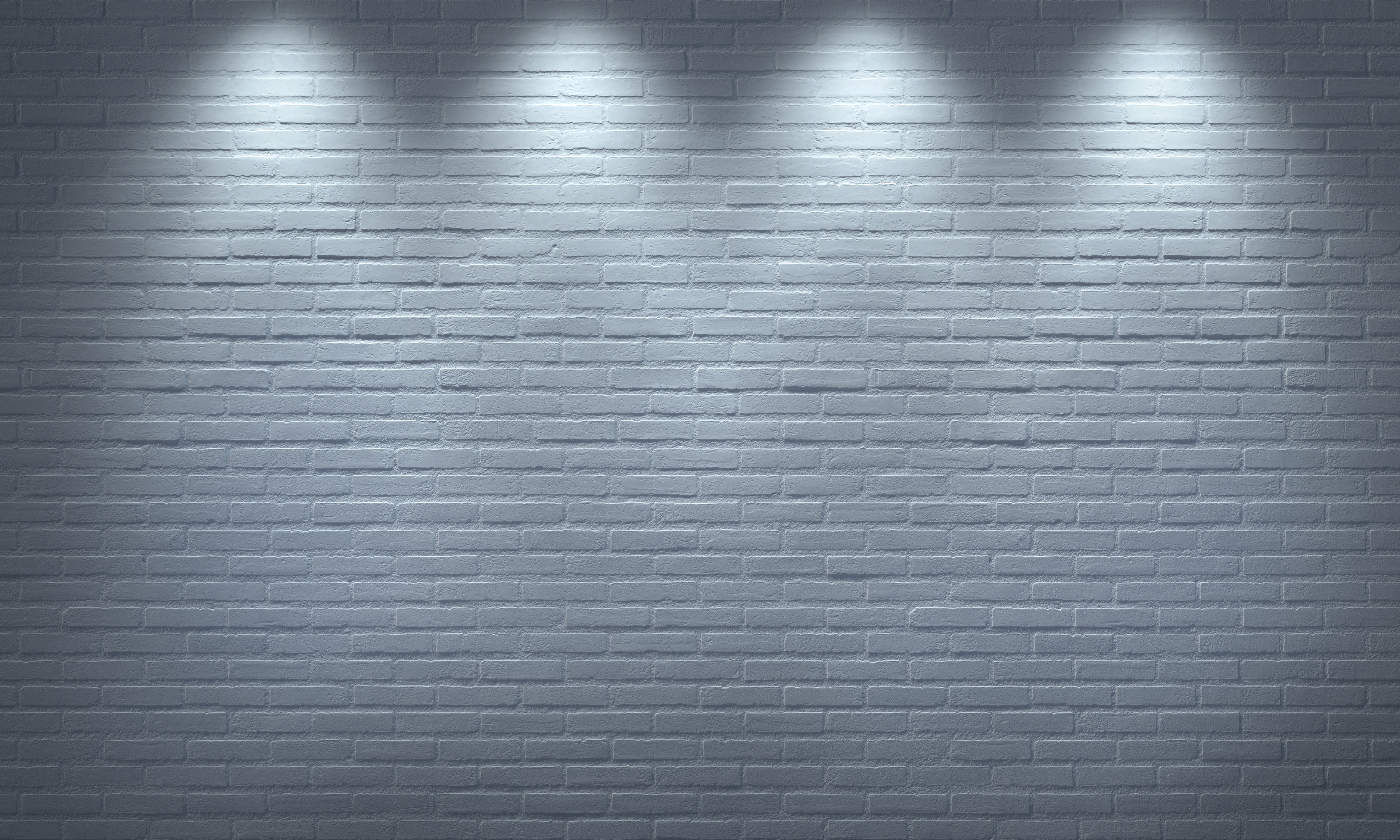 White Brick Wall spot light Brick Wall Texture Background Pattern brick painted white